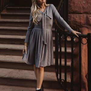 Ivy City Co Beau Dress in Gray | 1X, NWT